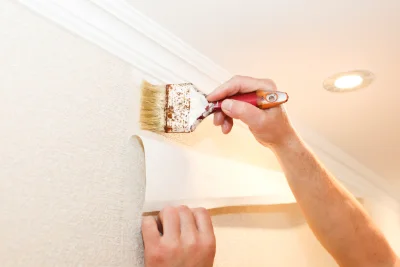 Pose de papier peint à Velogny — revêtements muraux et toiles de verre